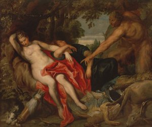 Diane et Endymion découverts par un satyre, 1622-27